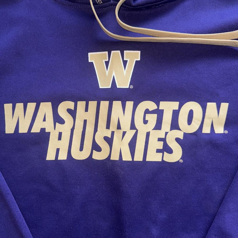 WASHINGTON HUSKIES HOODIE MENS SIZE XL EXTRA LARGE PURPLE NCAA RUSSELL ATHLETIC